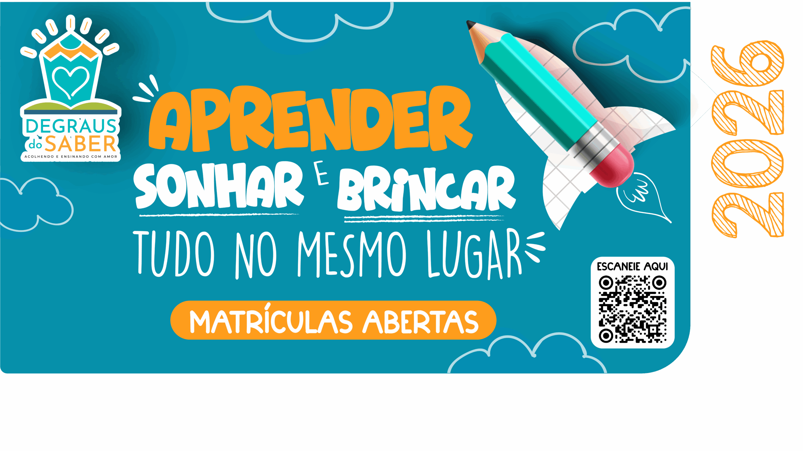 Matrículas abertas 2022, Escola Degraus do Saber